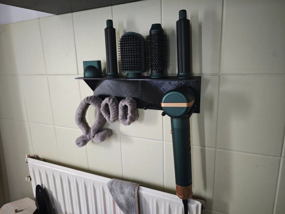Suporte de Parede para Secador de Cabelo