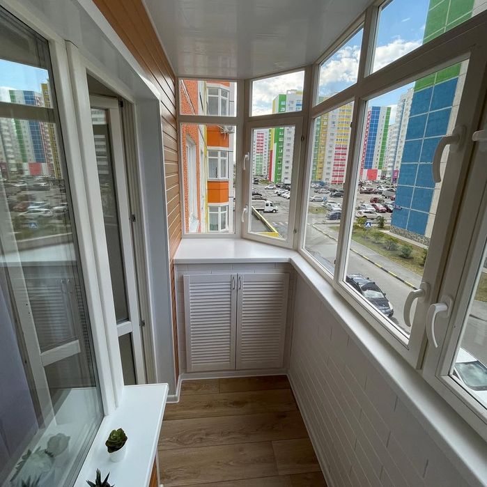 Балконы под ключ остекление застеклить балкон ремонт балкона рассрочка