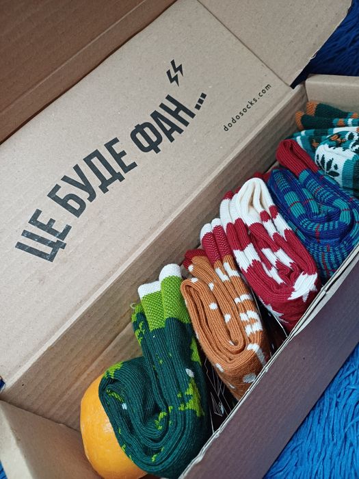 Шкарпетки Dodo socks подарунковий бокс Новий рік, новорічний подарунок