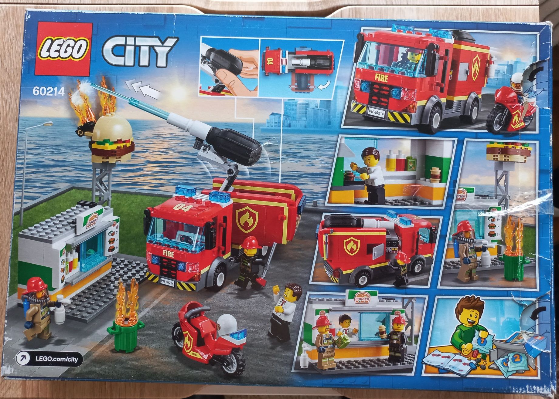 Конструктор LEGO City Пожар в бургер-кафе  (60214)