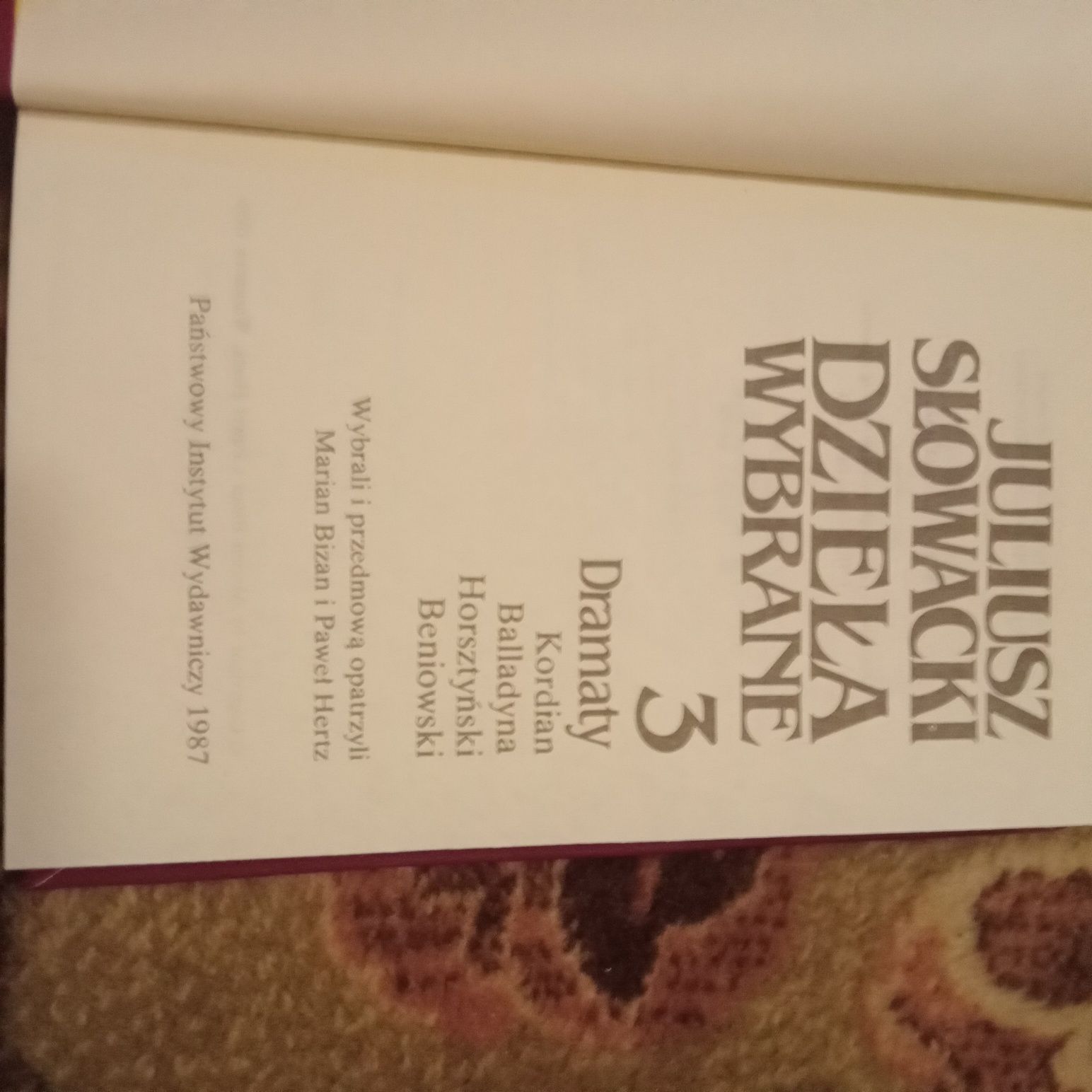 Dzieła wybrane Juliusz Słowacki