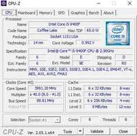Procesor Intel i5 9400F x6 rdzeni turbo 4.1Ghz na LGA1151 Gen-9