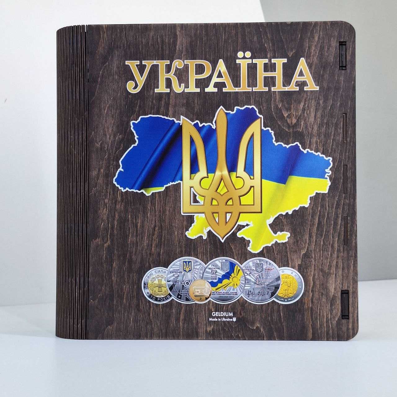 Альбом для монет/бонів. Фанера, ручна робота! Індивідуальні замовлення