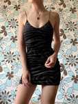 Бархатна коротка сукня h&m чорного кольору з блискітками xs