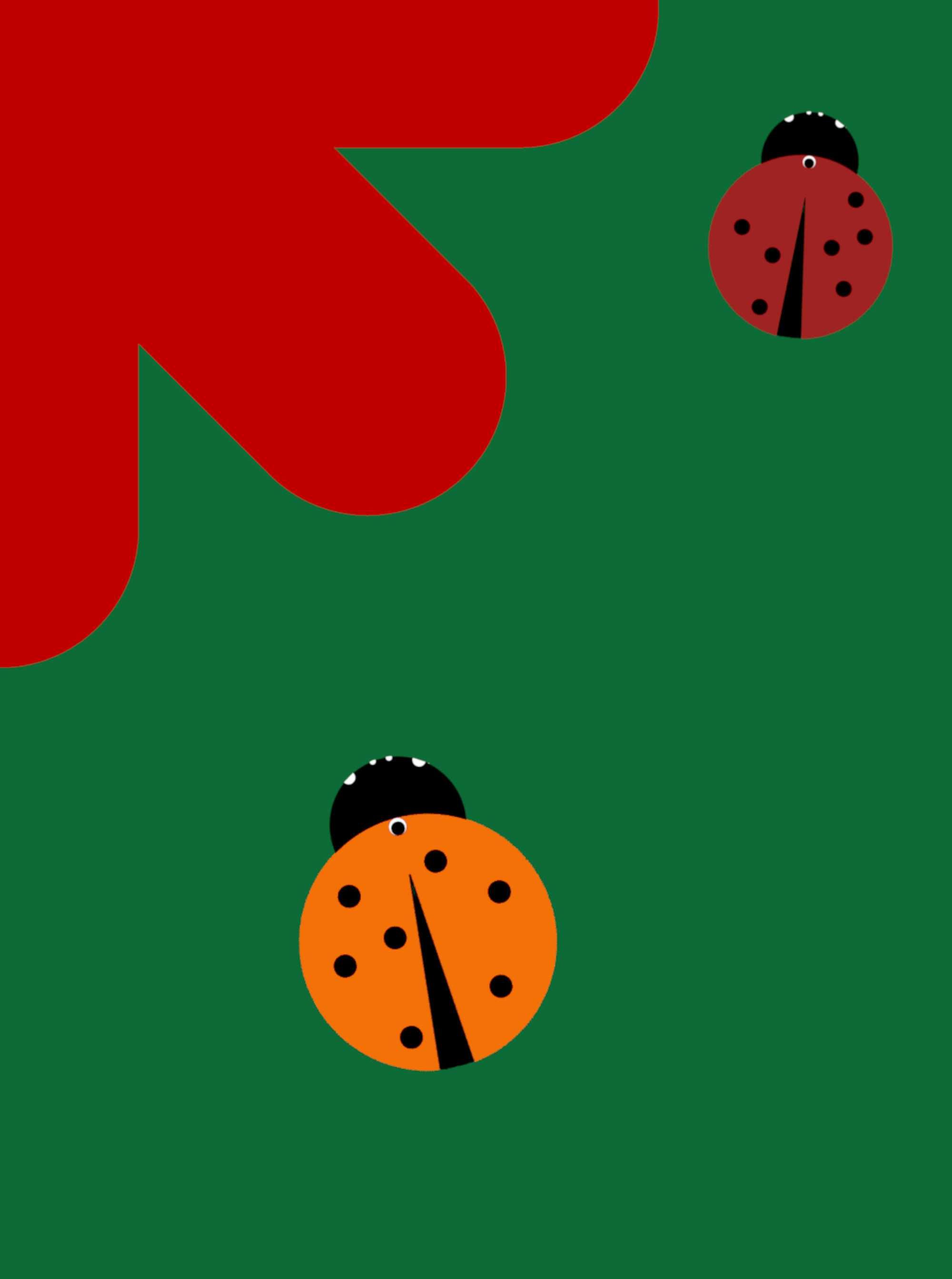 Plakat do Pokoju Dziecka Dekoracja George LadyBug Green