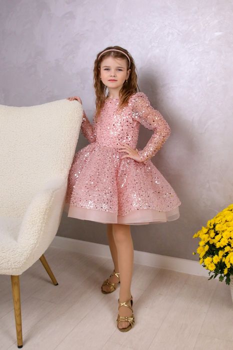 Святкова пудрова сукня 122-128