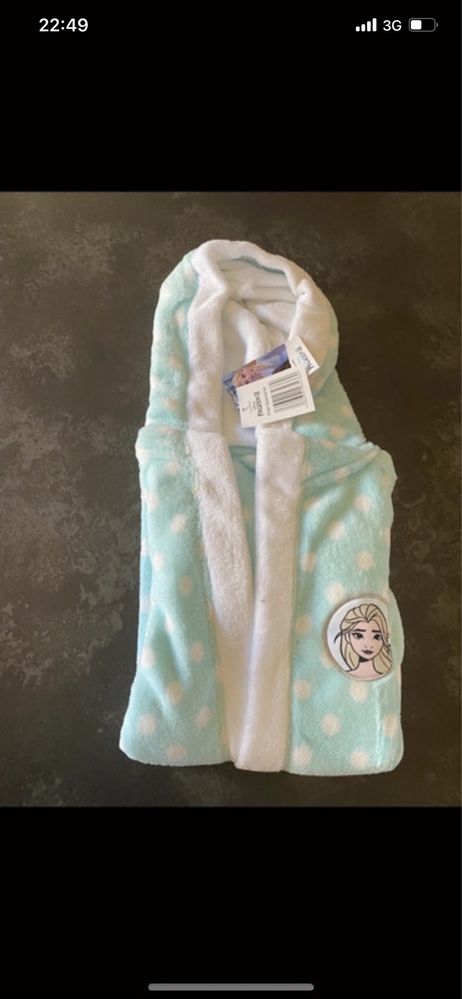 Szlafrok z kapturem Frozen 98/104