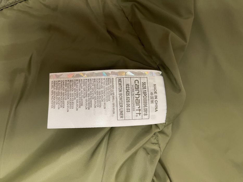 Blusão Bomber Newton Caqui Homem - Carhartt Wip