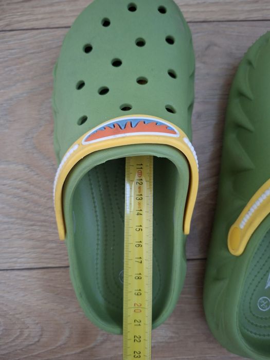 Sprandi r. 34/35 klapki kroksy crocs basenowe zielone
