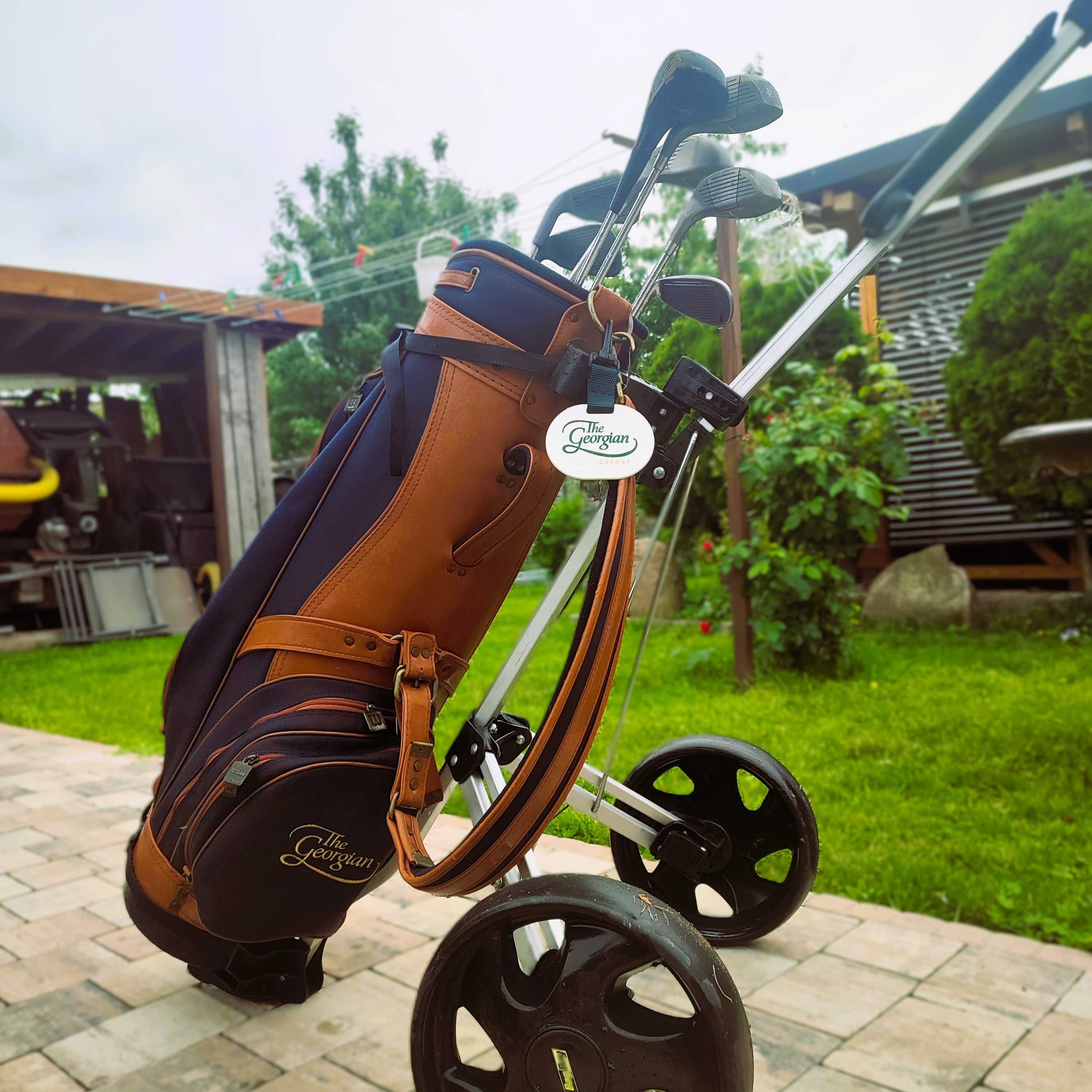 Zestaw golfowy – torba, kije, wózek | Callaway, King Cobra, Prosimmon