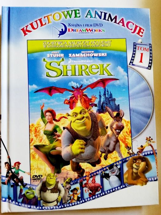 Shrek 1 i 2 dvd doskonała animacja, humor wydanie z książeczkami