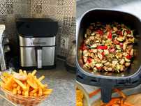Frytkownica Airfryer Beztłuszczowa 8L Nieprzywierająca Do Kuchni NOWY
