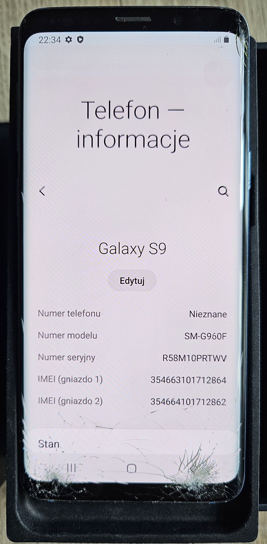 Samsung Galaxy S9 SM-G960F. Polecam i zapraszam !!!