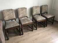 Komplet 4 krzeseł w stanie do renowacji