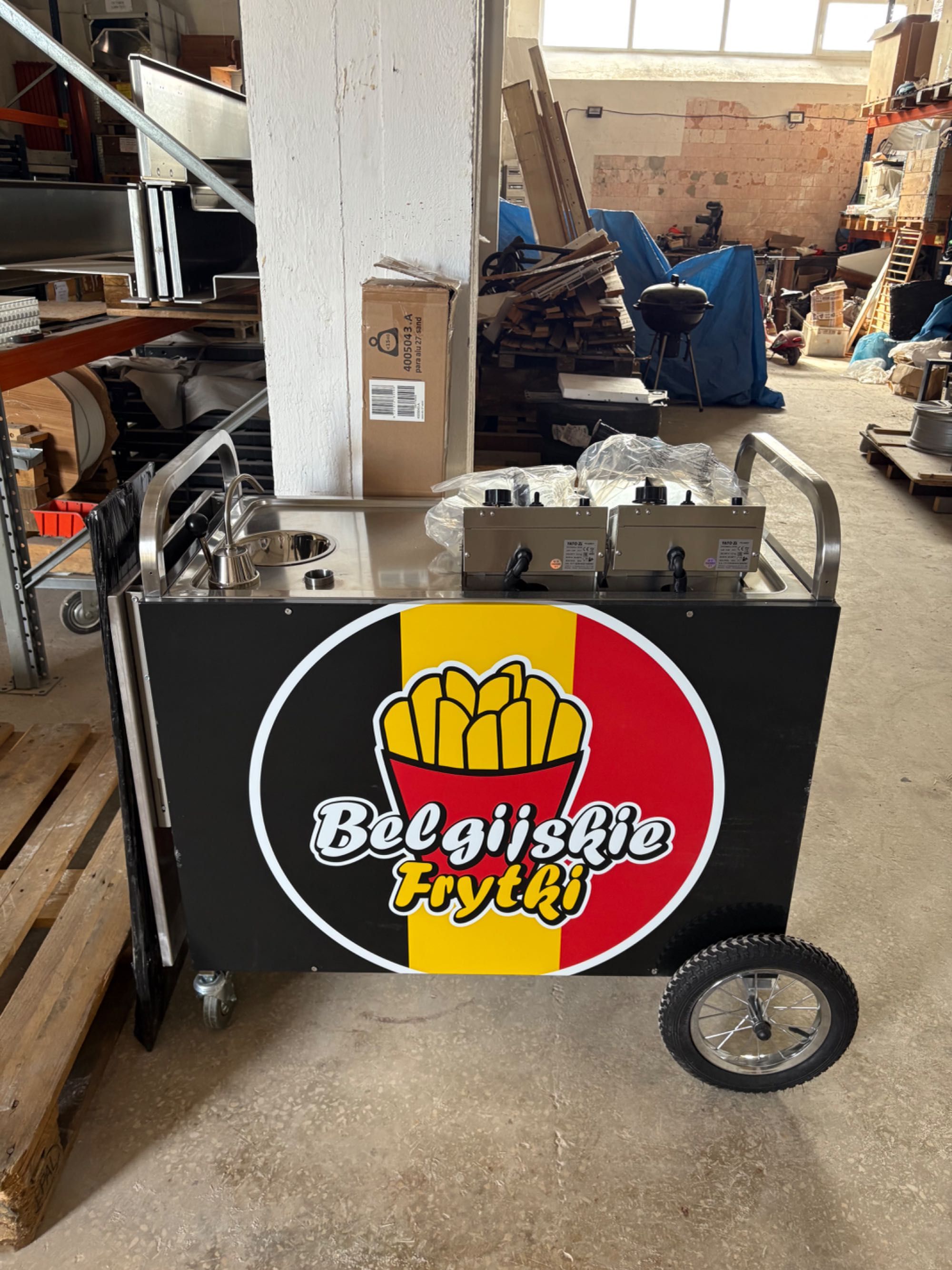 Wózek frytki belgijskie 2x5L NOWY!!