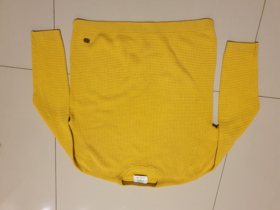 Sweter Zara Musztardowy