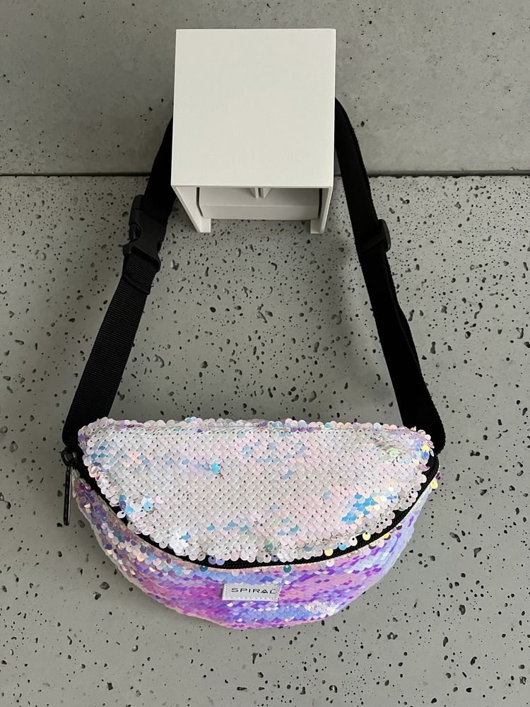 Nerka saszetka torebka Spiral Bags cekiny multikolor