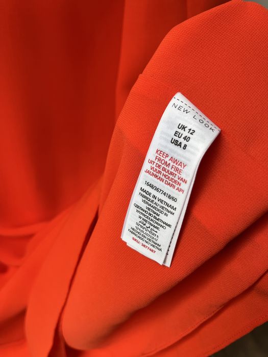 Letnia sukienka New Look na ramiączkach L pomarańczowa wakacyjna lekka