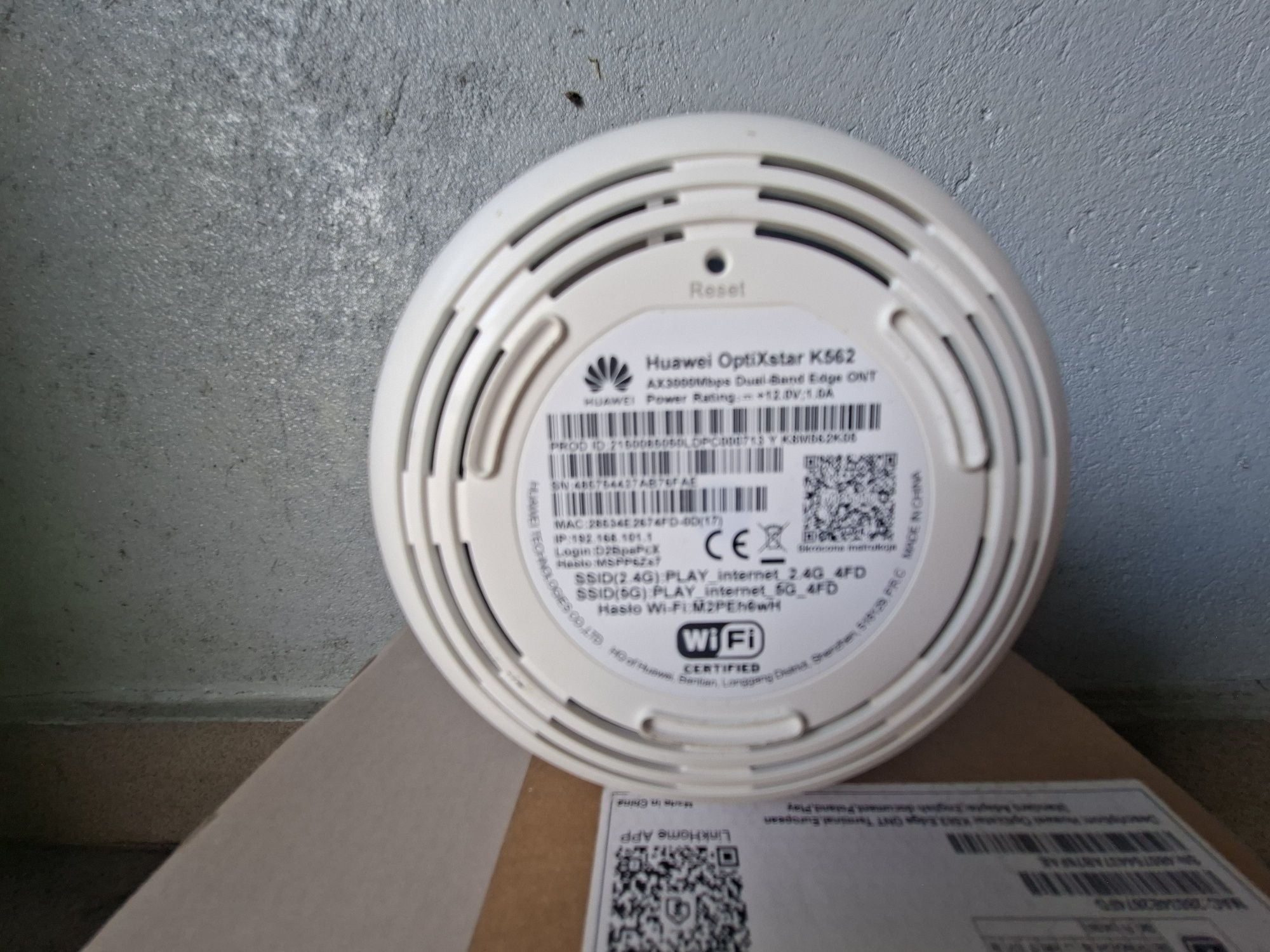 Huawei K562 router wifi