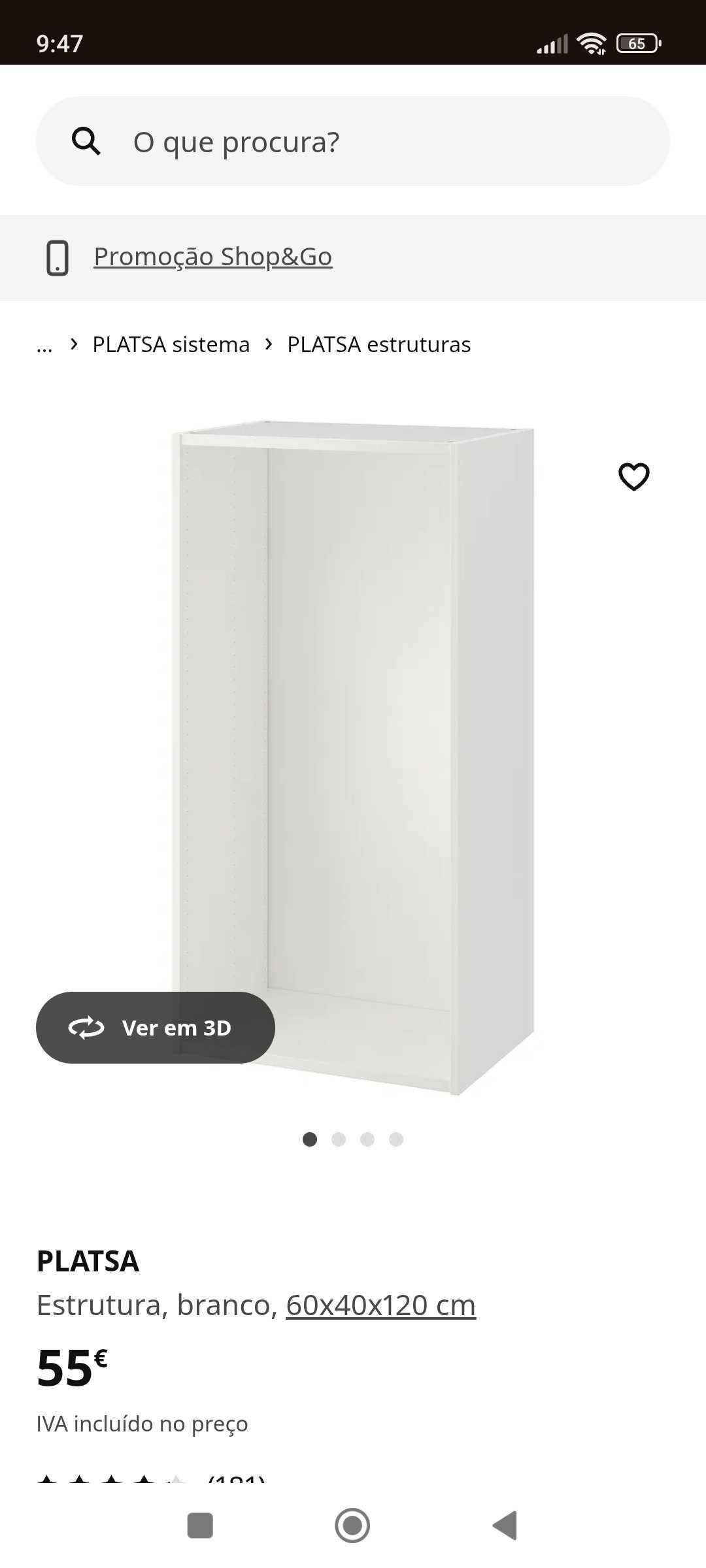 Armário IKEA 120x60x40