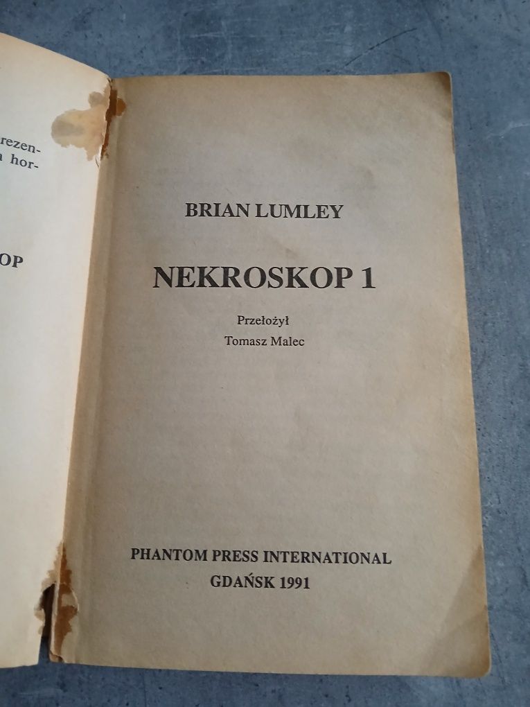 Nekroskop 1 Brian Lumley książka horror