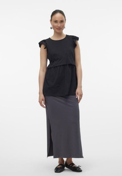 Bluzka ciążowa z falbanką Mamalicious XXL