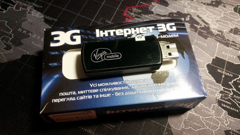 USB 3G Модем CDMA Novatel Virgin Mobile MC760 c номером