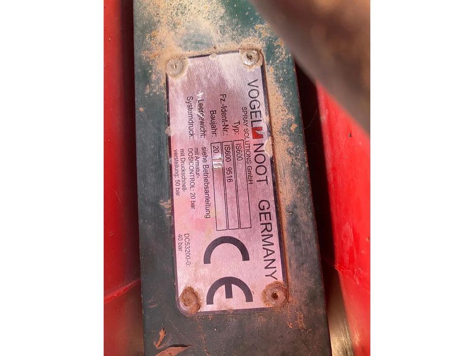 Pulverizador 600L Vogel Noot