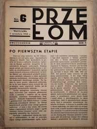 Przełom dwutygodnik 1935r Warszawa