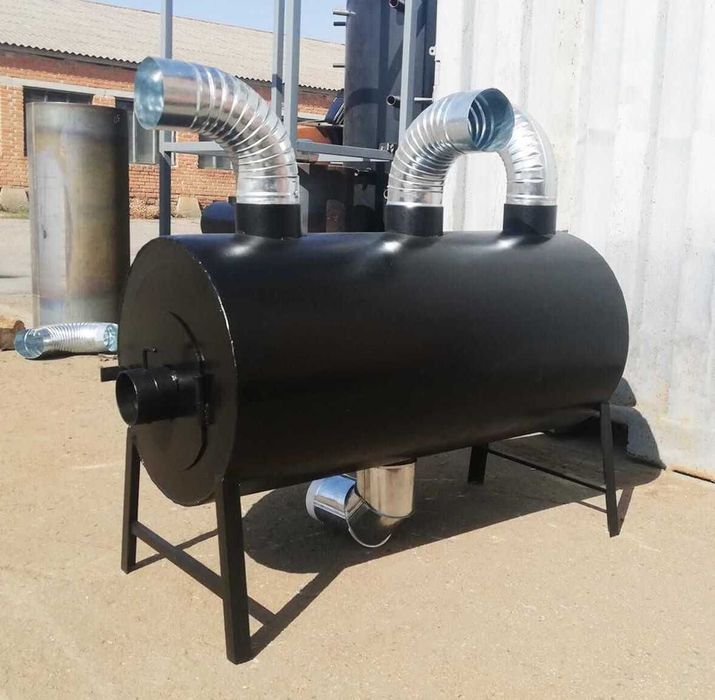 • 570м3! 5мм! ОБДУВ! Теплогенератор Буржуйка Печь Булерьян (Булер'ян)