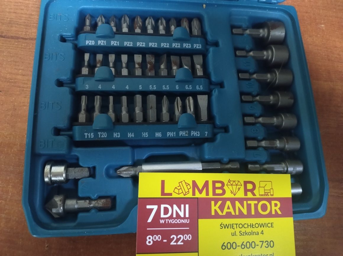 (2197/25)zestaw wielofunkcyjny-wiertl,bity,nasadki Makita 60PC Pro