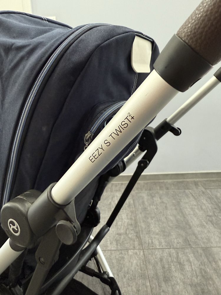 Wozek spacerowy cybex eezy s twist plus 2 ocean blue srebrna rama