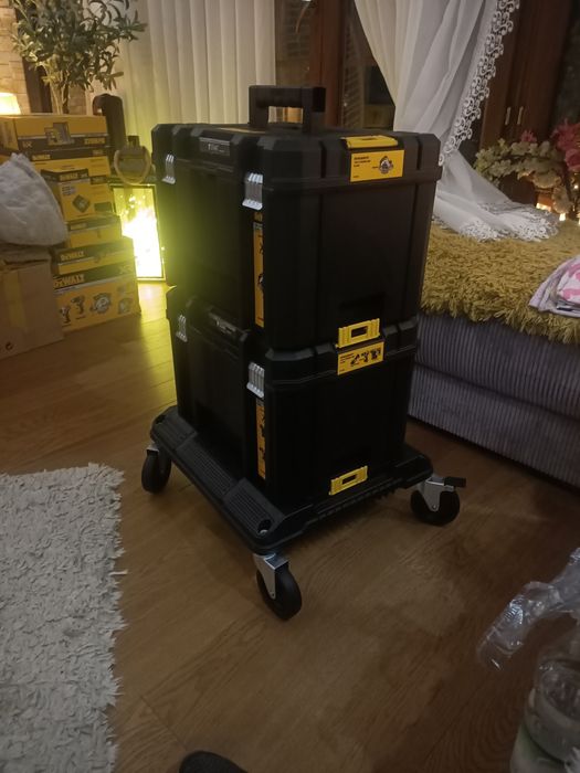 Nowy oryginalny DeWalt wózek transportowy + 2 duże kufry