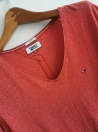 Tommy Hilfiger t-shirt koszulka krótki rękaw logowana XL slim fit