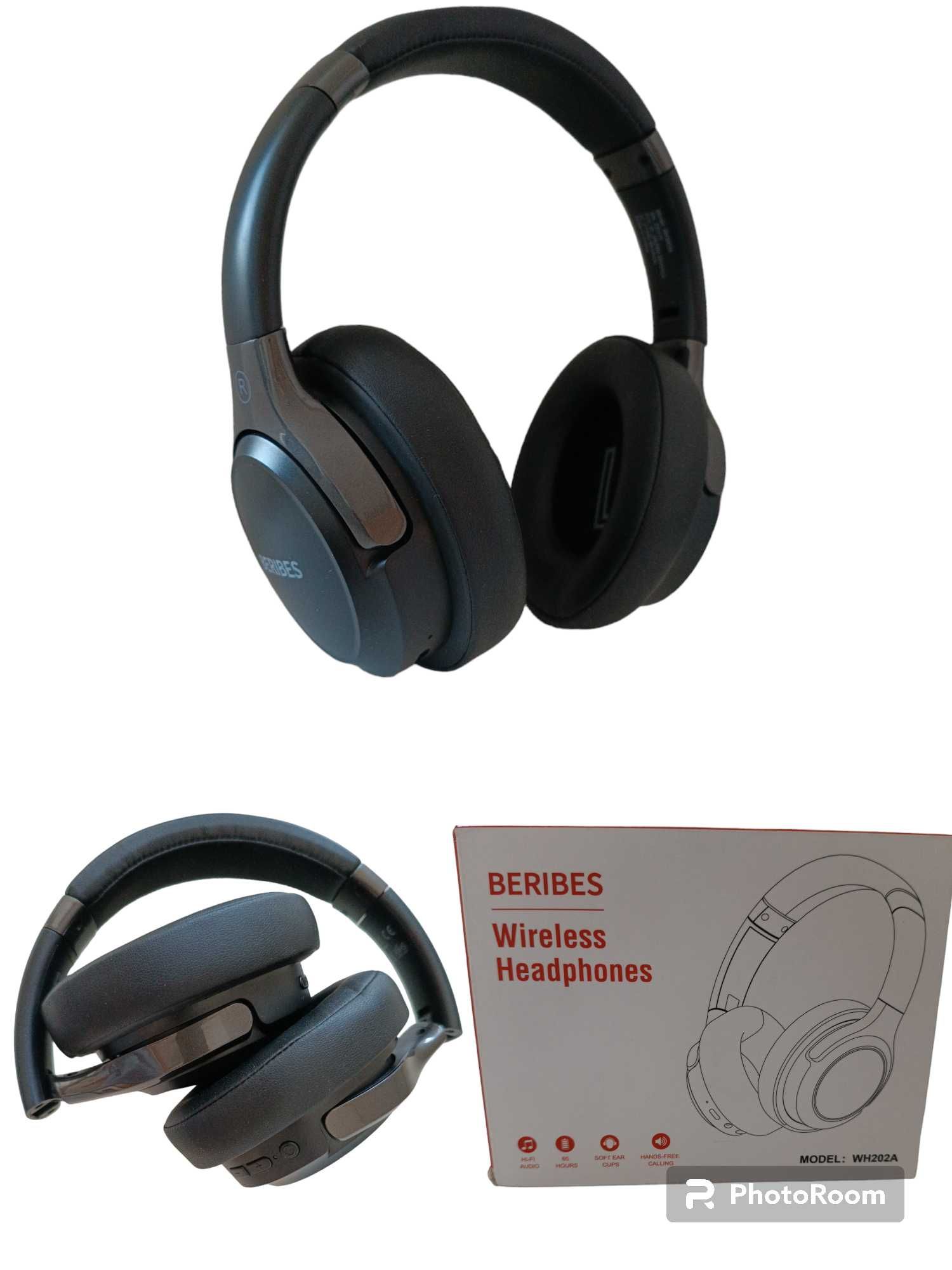 Słuchawki bezprzewodowe Beribes WH202A