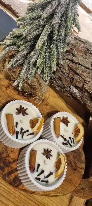 Świeca handmade o zapachu Grzanego wina