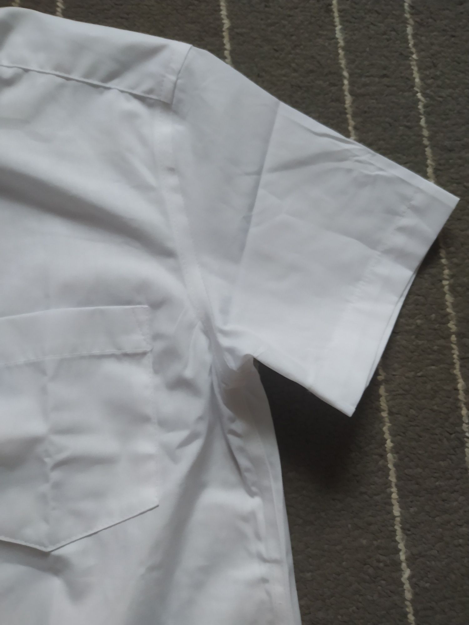Koszula biała elegancka z krótkim rękawem Lily &Dan nowa