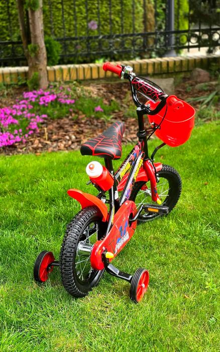 Promocja 299  zł   Rower 12 cali czerwony Spiderman