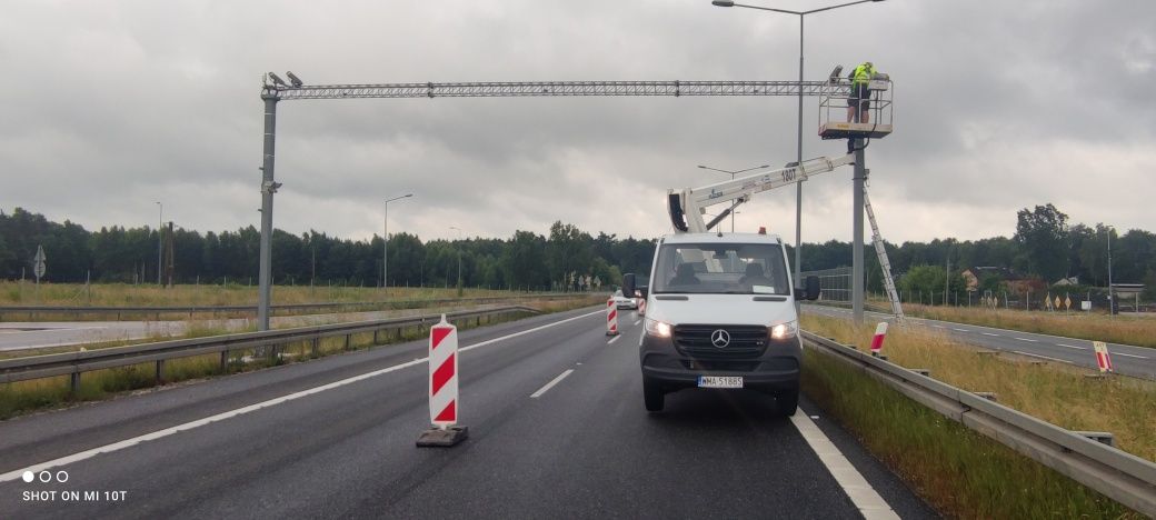 Wynajem podnośnika koszowego 18m i 27m 300kg Warszawa zwyżka podnośnik