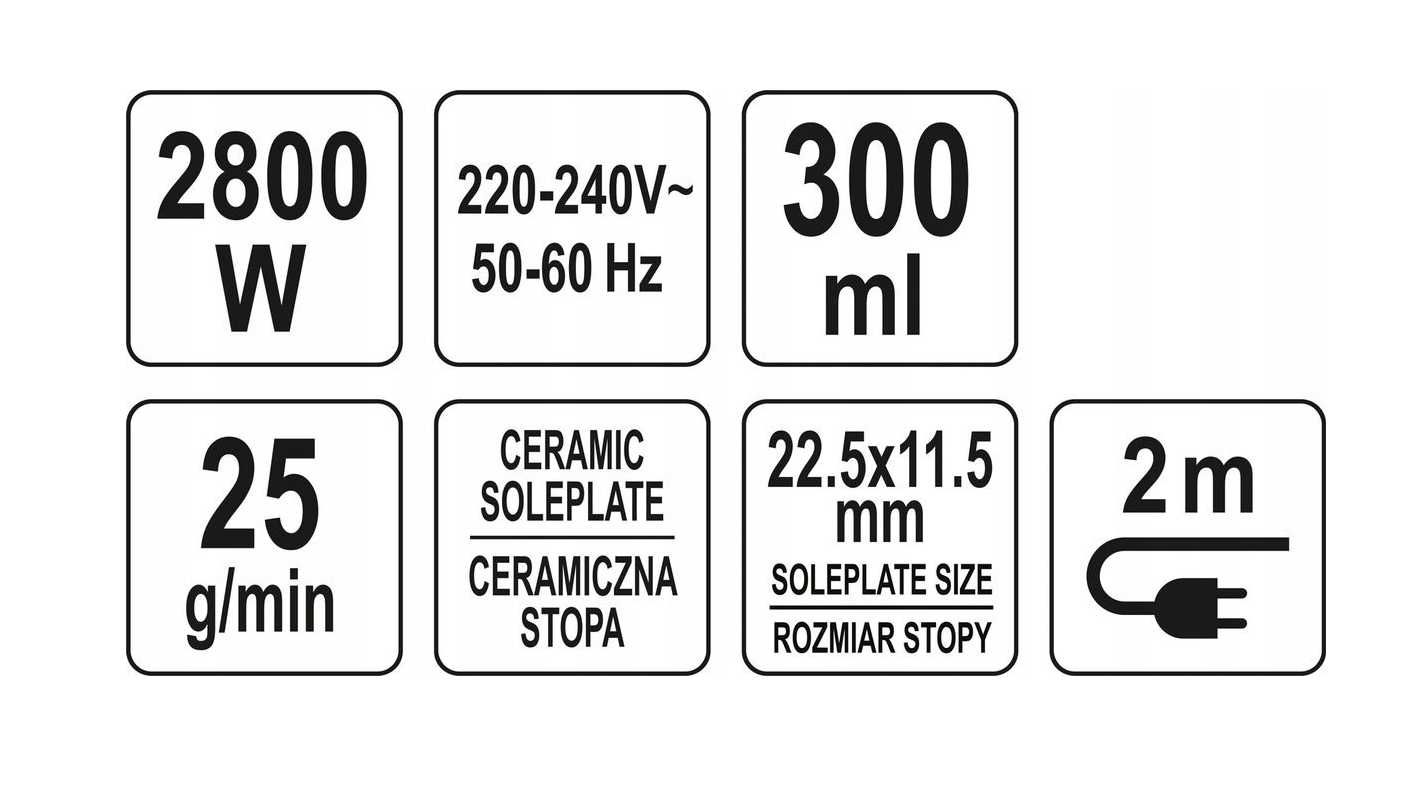Żelazko Lund 68116, 2800 W + GRATIS