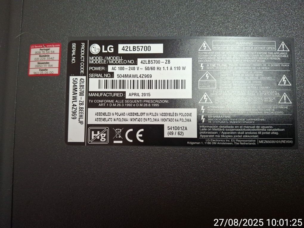Lg 42lb5700 smart tv