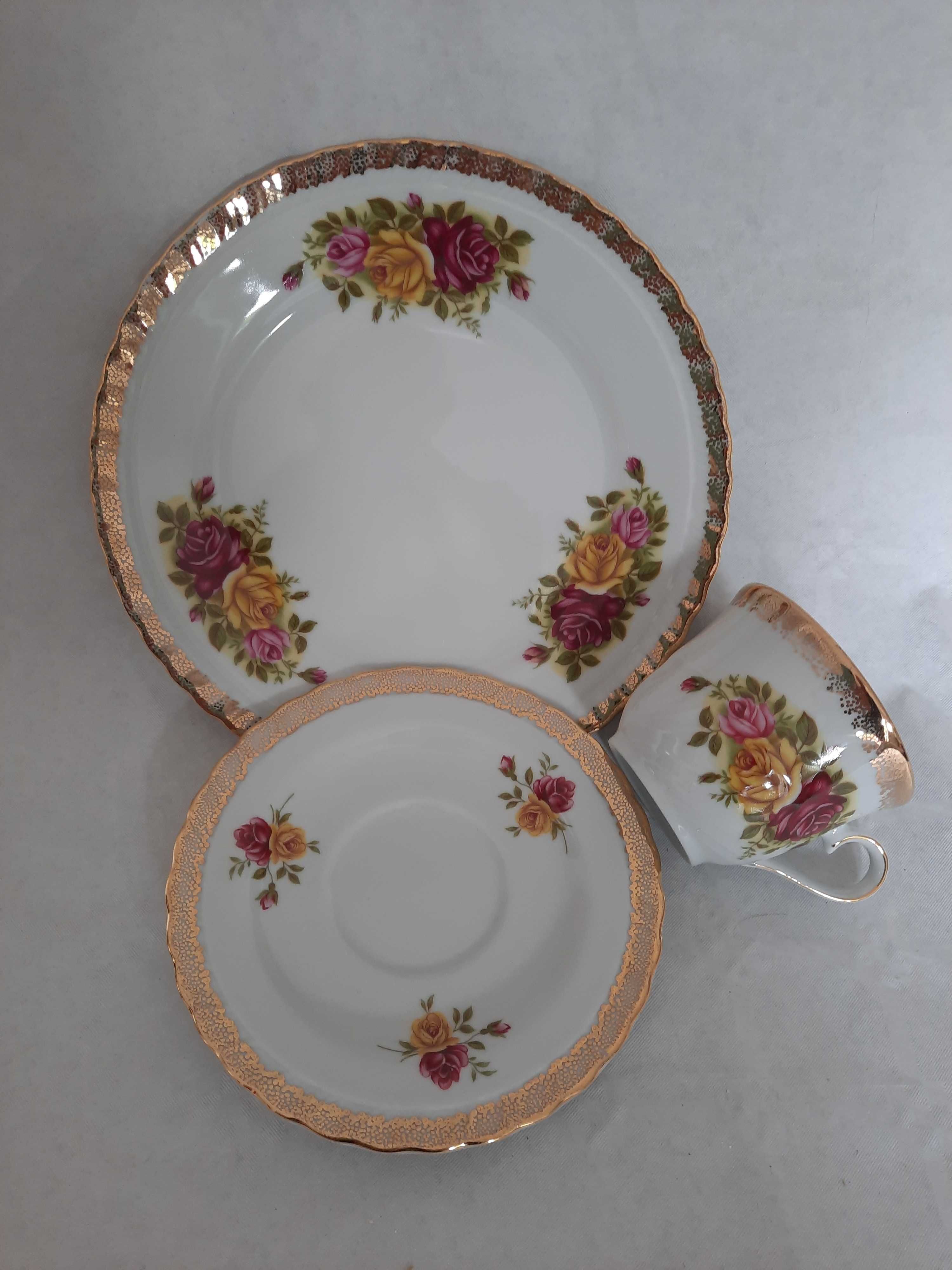 Stara Porcelanowa Filizanka TRIO KRONESTER BAVARIA LATA 90-te XX w.