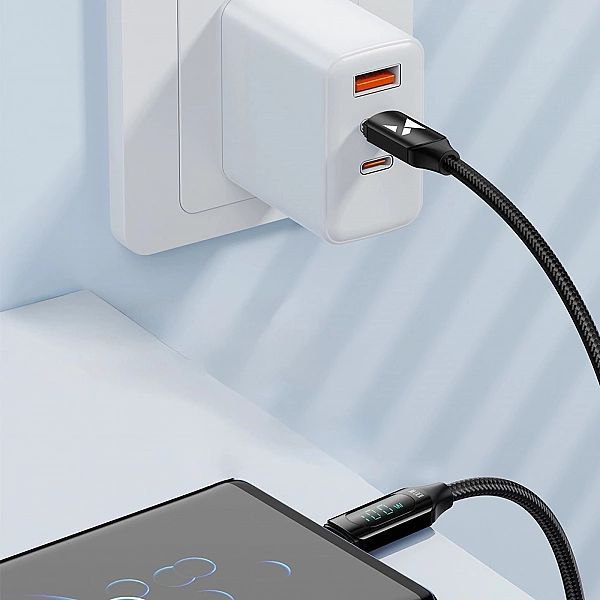 Kabel Wozinsky Wuccc2 Usb-c - Usb-c Pd 100w 5a 480Mb/s 2m - czarny