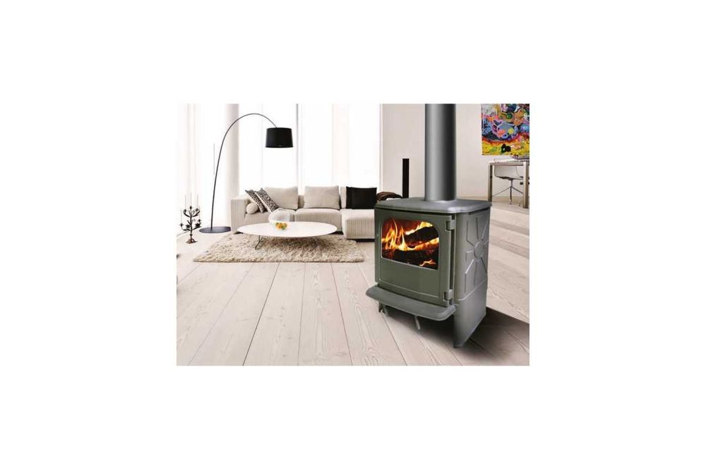 Чугунная печь камин для отопления Fergus Demico