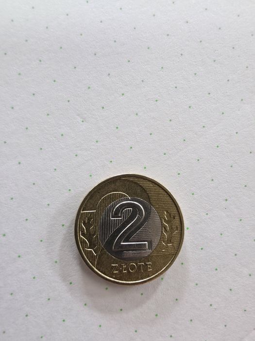 Moeda de 2 Złote da Polónia
A moeda é bimetálica,