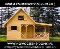 Domek Letniskowy Drewniany do 35 m2 Całoroczny Ogrodowy Pow. 20 m2