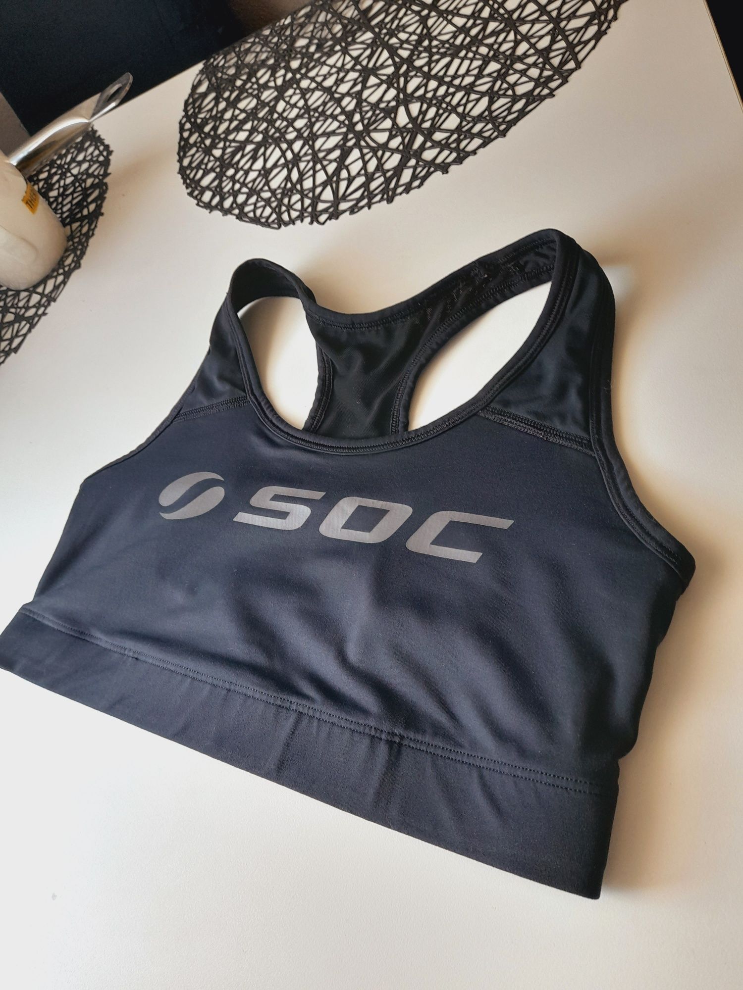 Crop Top croptop soc na siłownie jogging fit fitness do biegania sport