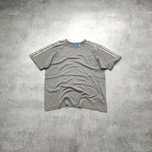 MĘSKA Koszulka Bawełna Szara Adidas Casuals Originals Logo 3 Paski
