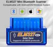 Prosty interfejs diagnostyczny ELM327 OBD2 Bluetooth