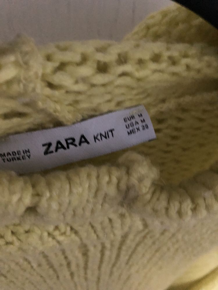 Sweter z kapturem zara oversize